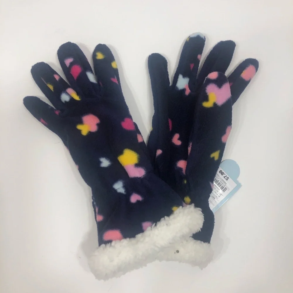 “Hearts” warm gloves M